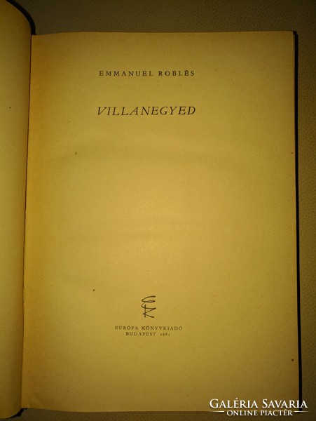 Villanegyed - Roblés, Emmanuel  1962