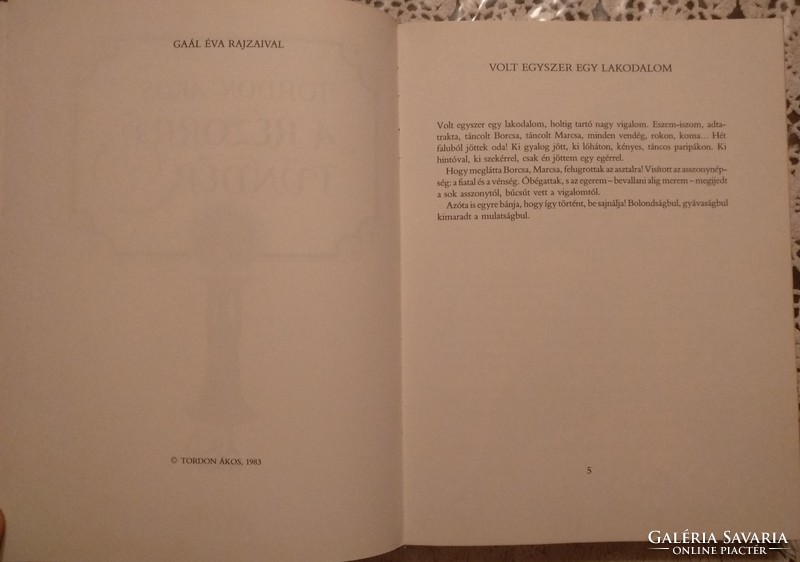 Tordon Ákos: A rézorrú tündér, mesekönyv, 1983! Alkudható!