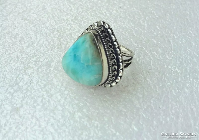 Larimár gemstone ring ○1.8Cm