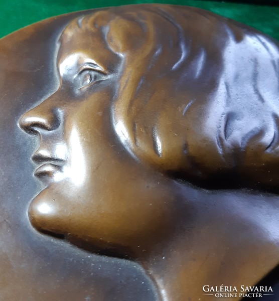 Ray-Concave Joseph: Girl's Head, Bronze Relief, 1921