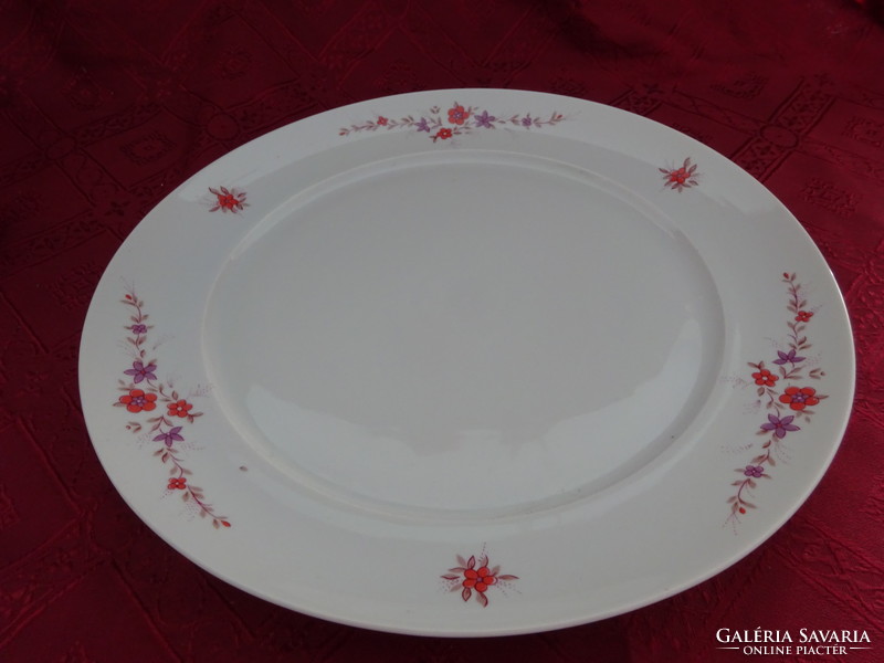 Alföldi porcelain round meat bowl, diameter 28.5 cm. With tiny red/purple flowers. He has!