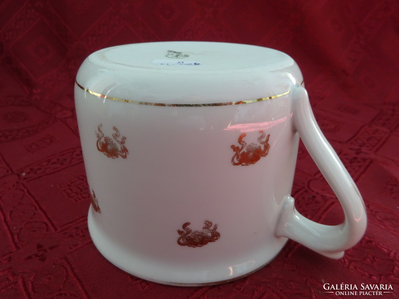 Mz Czechoslovak porcelain antique coffee mug. Its diameter is 11.5 cm. He has!