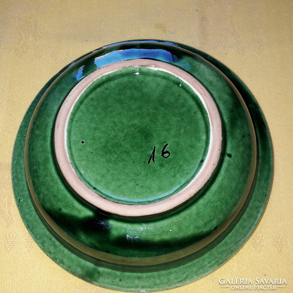 Numbered ceramic ashtray