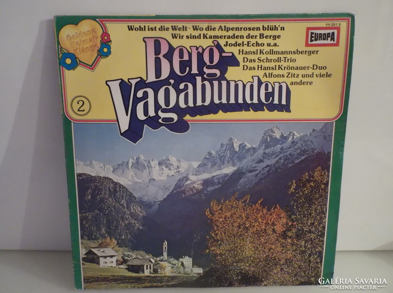 Record - vinyl - West German - berg - vagabunden - novel condition