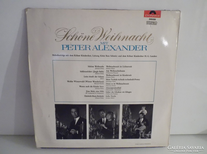 Record - vinyl - West German - schöne weihnacht - peter alexander- new condition