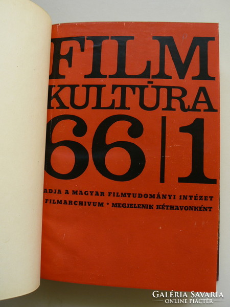 Film culture 1966 complete year bound together, book in good condition