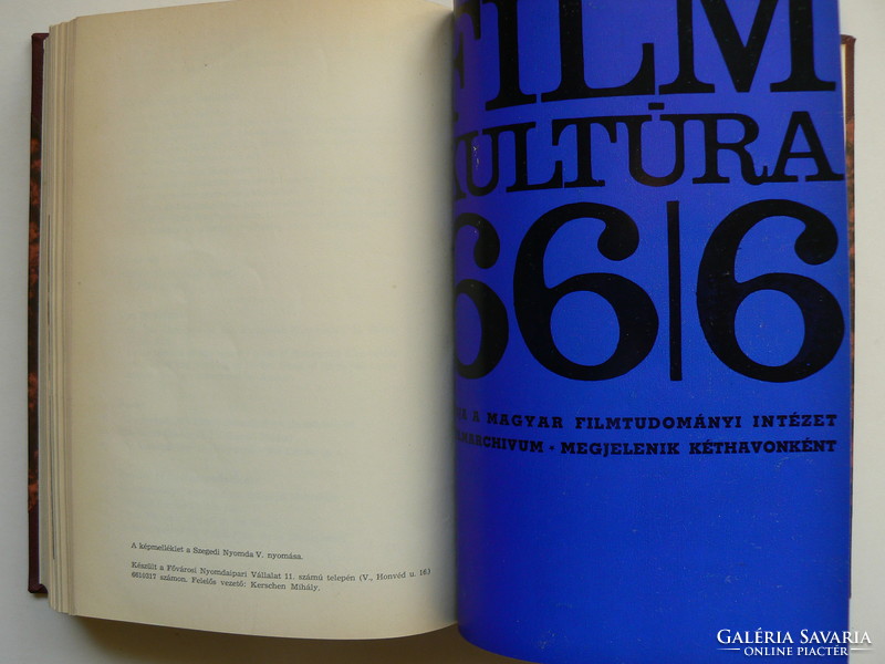 Film culture 1966 complete year bound together, book in good condition