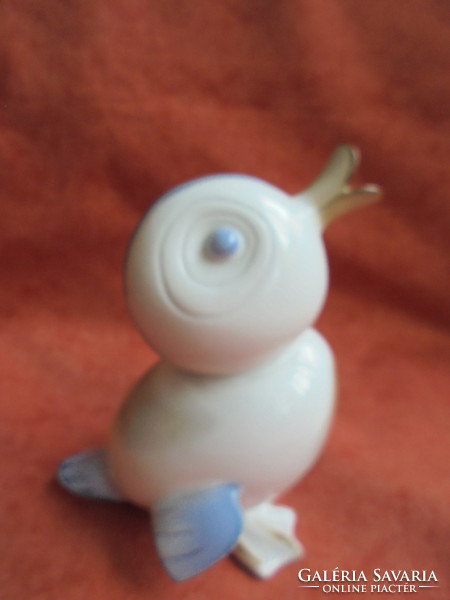 Aquincumi aqua porcelán kiskacsa figura