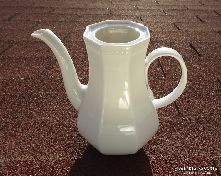 Art deco style white schirnding bavaria large tea spout