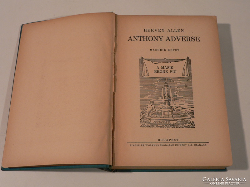 Hervey Allen  Anthony Adverse  I. II. III.   olcsón eladó