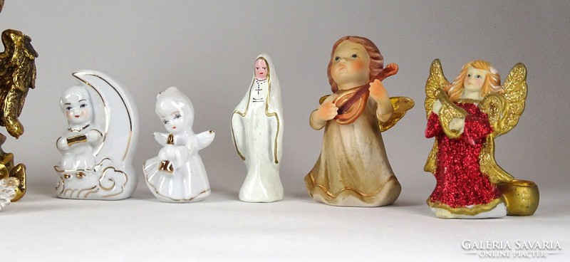 1C483 Régi karácsonyi angyal angyalka gyűjtemény 15 darab