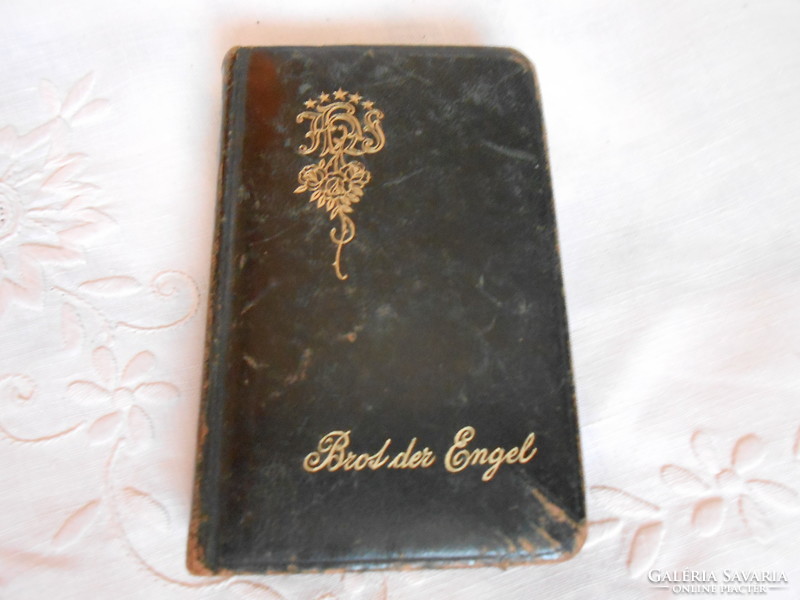 Arany vágott szélű antik német nyelvű imakönyv  1923-ból.