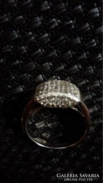 Mikrocirkónia 925 ezüst gyűrű! Gyönyörű!
