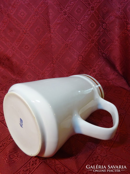 Alföldi porcelain, water jug with brown stripes. He has!