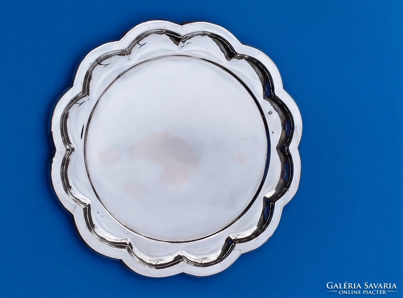 Silver round tray