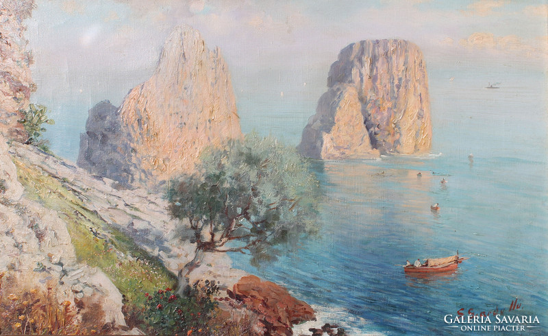 Giuseppe Giardiello at the island of Capri