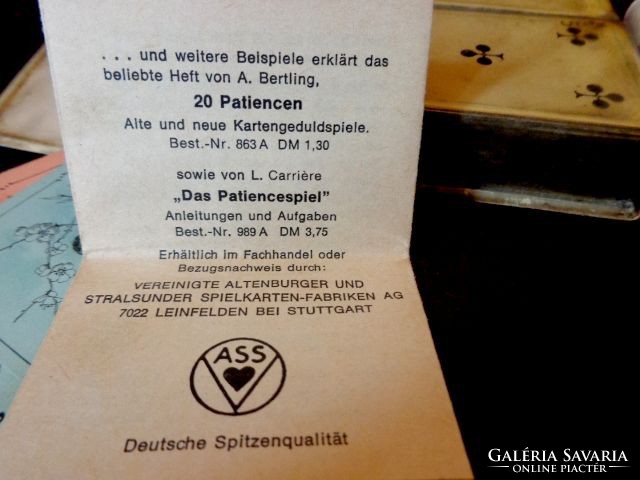 KÁRTYA régi 1956-60 Vereinigte Altenburger und Stralsunder Spielkartenfabriken