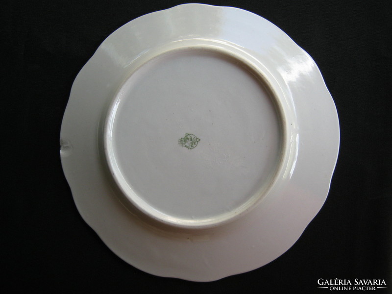 Zsolnay porcelán süteményes tányér készlet 6 személyes