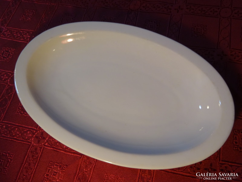 Antique Zsolnay porcelain, shield seal, white, oval meat bowl. He has!