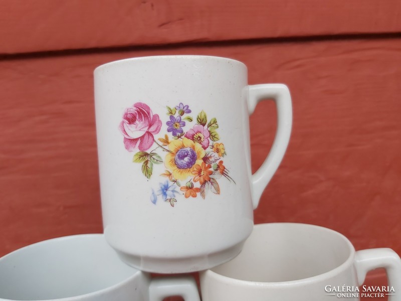 Pack of 6 beautiful floral drasche stone quarry mugs, mugs in one package, sellers are collectors of beautiful beauties
