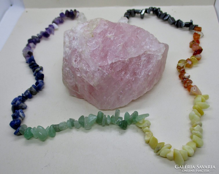Beautiful old chakra necklace made of real gemstones 250ct