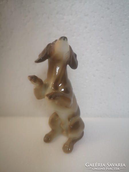Metzler orloff tacskó m&o porcelán kutya