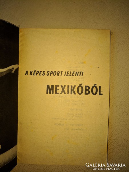 A Képes Sport jelenti Mexikóból 1968