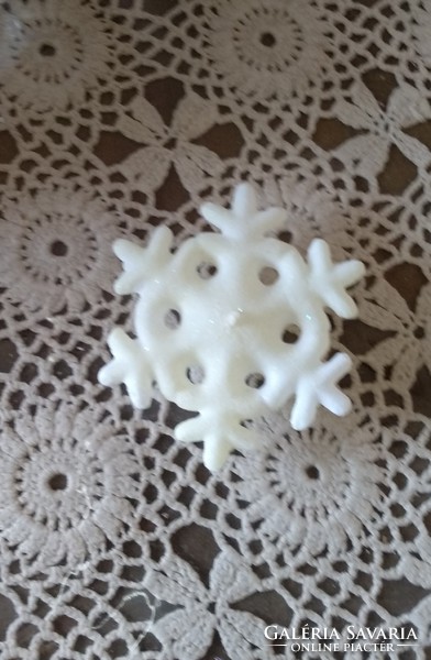 Snowflake candle 8 cm Christmas decoration, recommend!