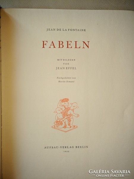 Jean De La Fontaine - Jean Effel: Fabeln - Mit Bildern von Jean Effel 1955