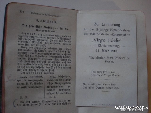 Német nyelvű imakönyv