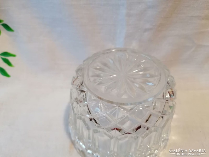 Üveg bonbonier a teteje nélkül (kerek alakú)