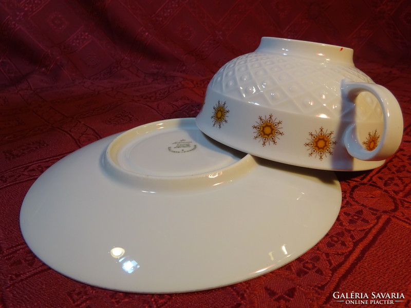 SELTMANN WEIDEN Bavaria német porcelán, minőségi leveses csésze alátéttel. Vanneki!