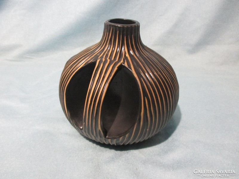 Különleges retro iparművész kerámia váza