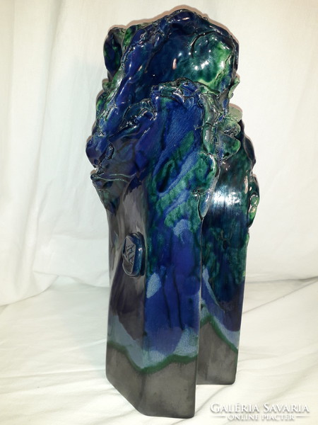 Specially marked soldier's endre gorgeous colored ceramic large vase