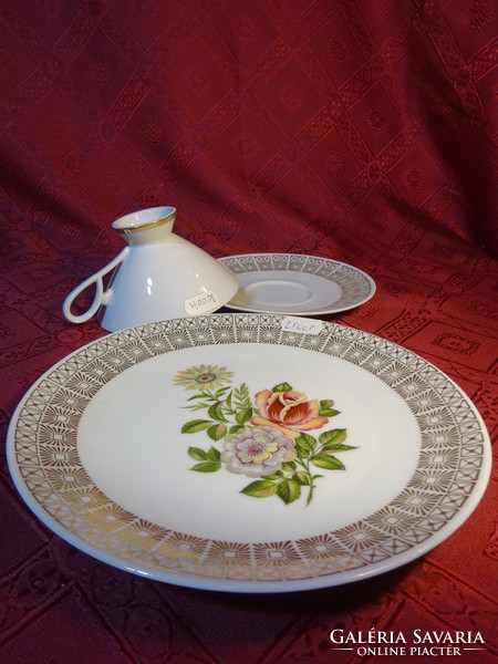 Bareuther bavaria german porcelain breakfast set. With a pink plate. He has!