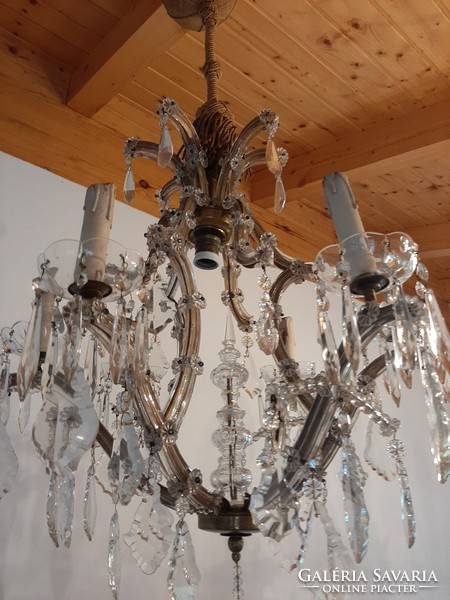 Crystal chandelier 100 x 60 cm original piece from 1900.