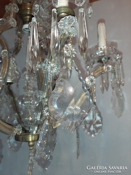 Crystal chandelier 100 x 60 cm original piece from 1900.