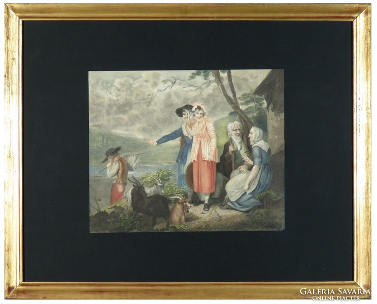 Francia vagy angol művész 1800 körül : Búcsú