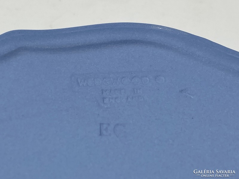 Mini Wedgwood tányér világoskék színben eredeti dobozával- CZ