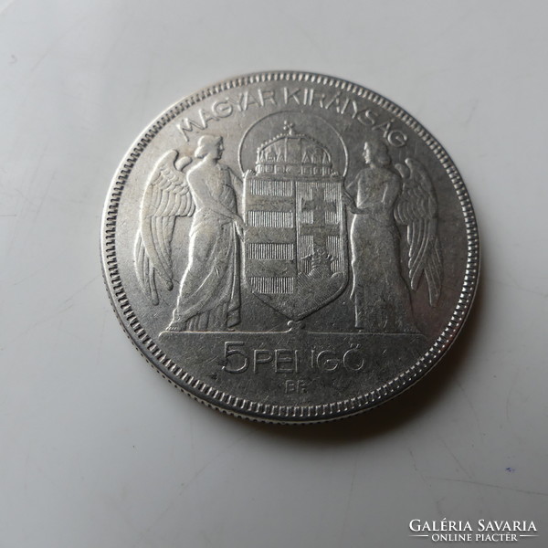 5 Pengő 1930 VF ezüst 3