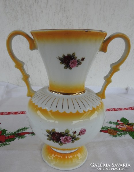 Impozáns füles régi jugoszláv váza