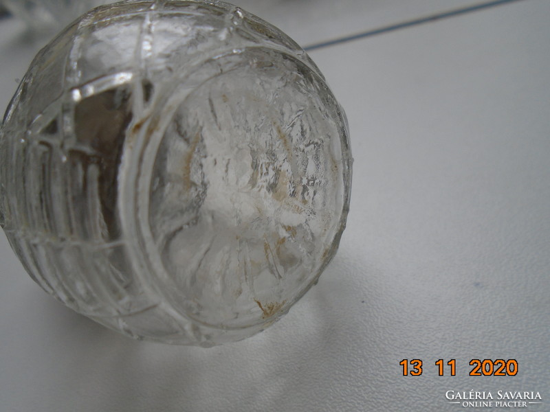 Antik ezüstözött fűszer kínáló készlet fogpiszkáló tartóval