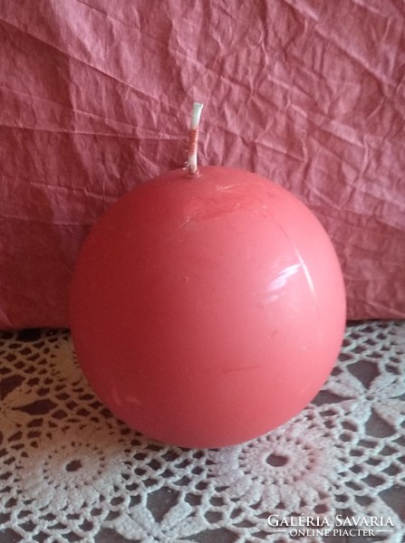 Spherical candle handmade product red 10 cm in diameter, recommend!