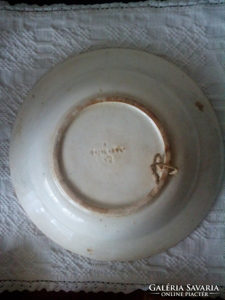 Antik apátfalvi tányér, falitányér