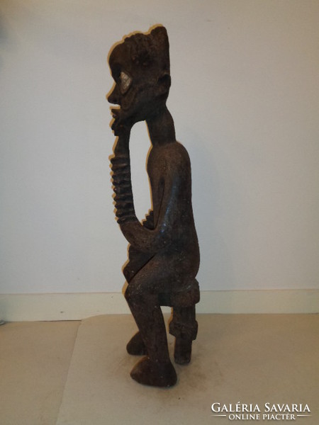 Antique patinated Africa African Bamileke ethnic group wooden statue Cameroon collectable rarity
