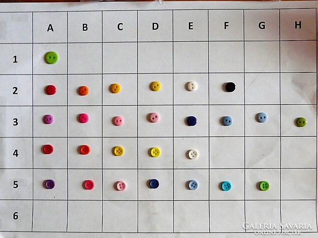 9 Mm button, from collection for clothes, bags, plastic