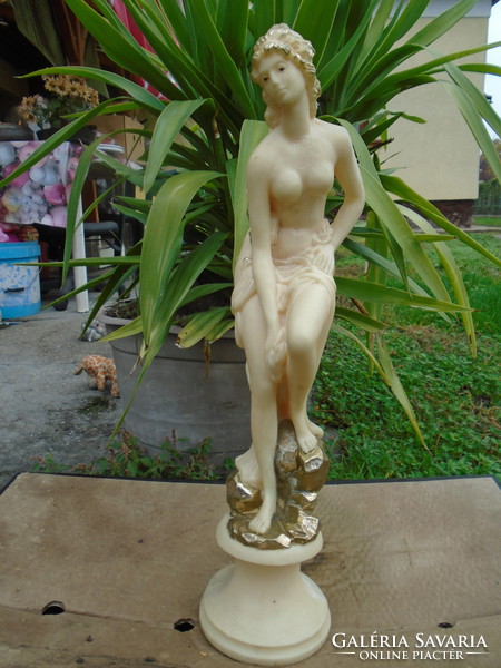 GIGANTIKUS MÉRETŰ 50,5 cm Jelzett AMILCARE SANTINI női akt szobor leg olcsóbban 