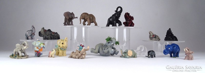 1C525 Kisméretű vegyes elefánt gyűjtemény 20 darab