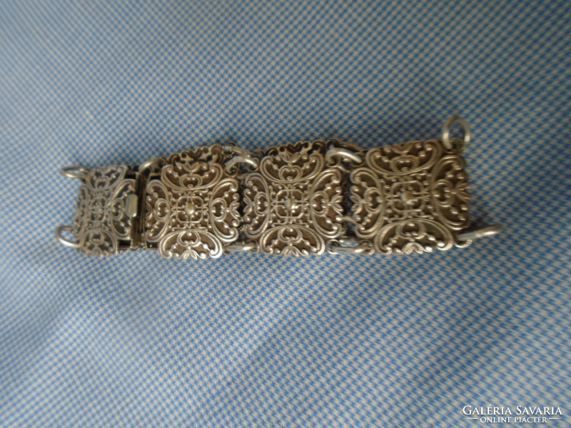 Gyönyörű antik 835 jelzéssel női karkőtő 100% ötvős ékszer 2 cm széles 17 csuklóra jó 685 ft  a post