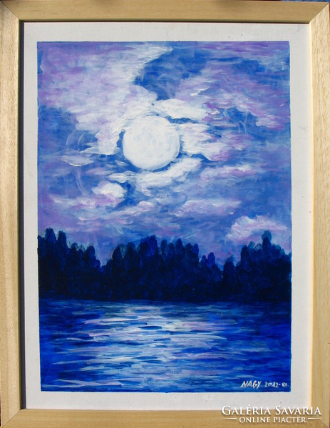 Moona - Holdtölte EREDETI Moona festmény